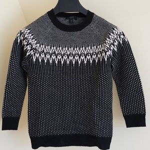 J Crew Merino Wool Fair Isle sweater xxs